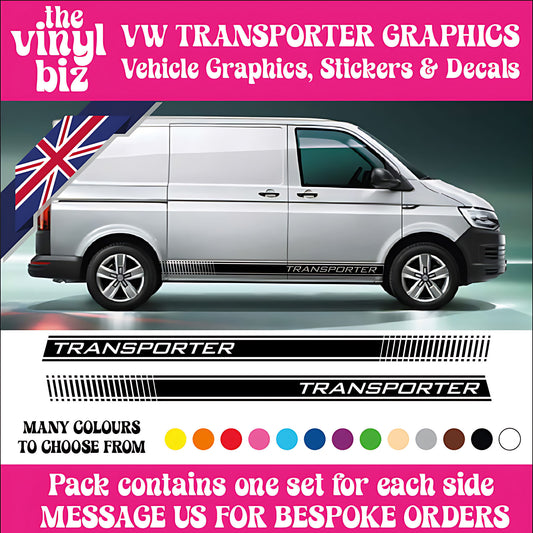 VW Transporter Graphics Side Stripes Decal Design Camper Van TS1