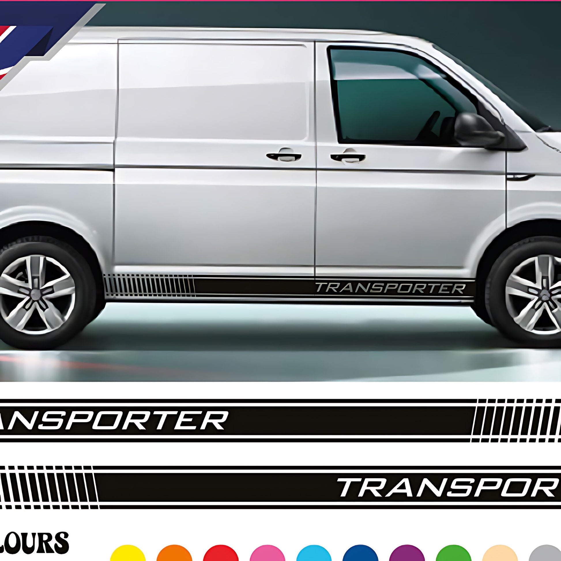 VW Transporter Graphics Side Stripes Decal Design Camper Van TS1