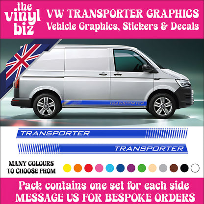 VW Transporter Graphics Side Stripes Decal Design Camper Van TS1