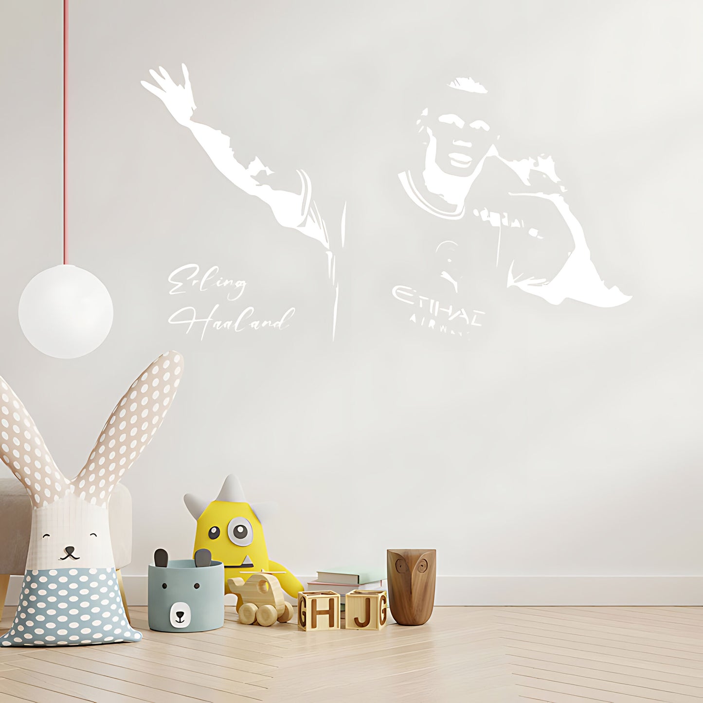 Erling Haaland Wall Sticker – Manchester City Football Player Bedroom Decal
