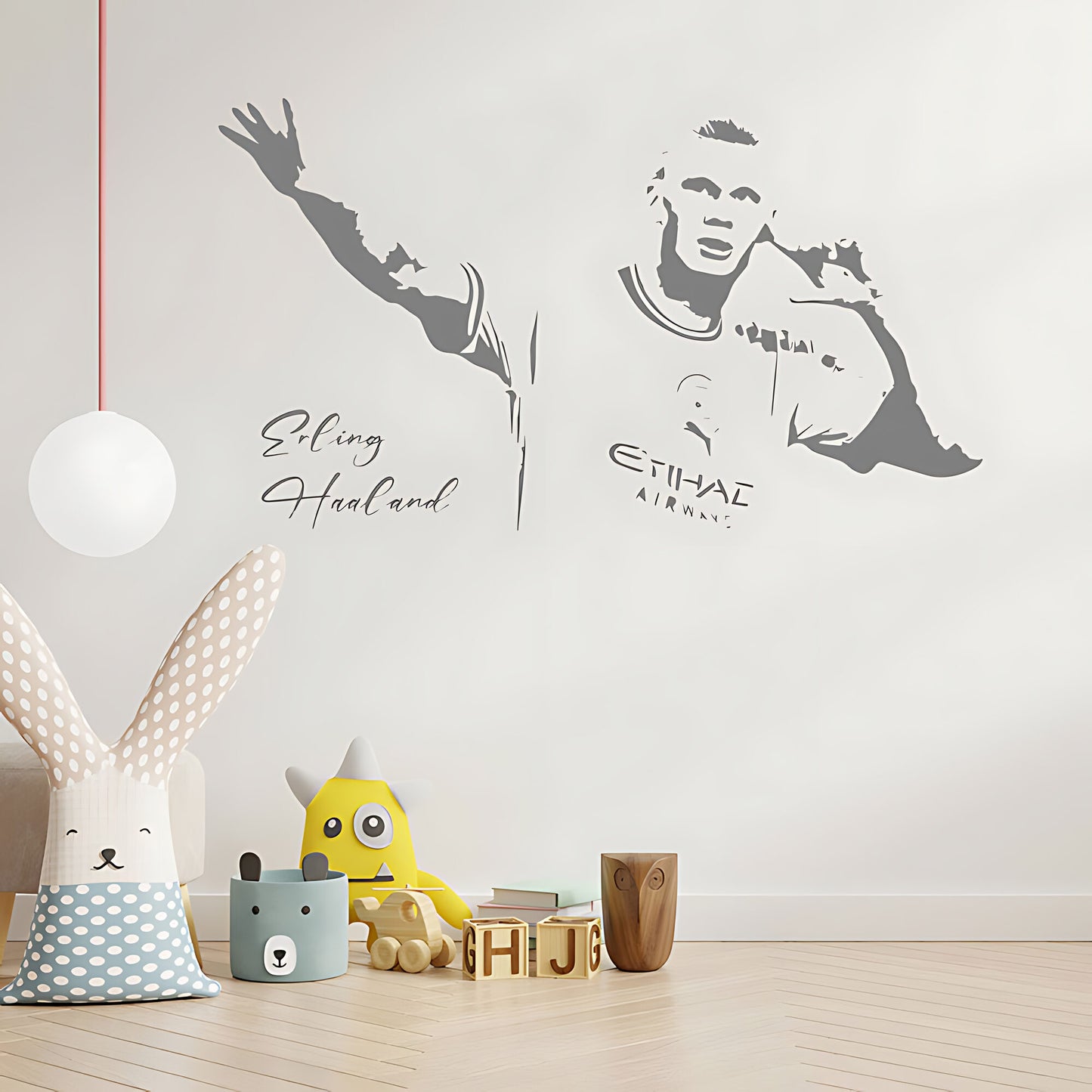 Erling Haaland Wall Sticker – Manchester City Football Player Bedroom Decal