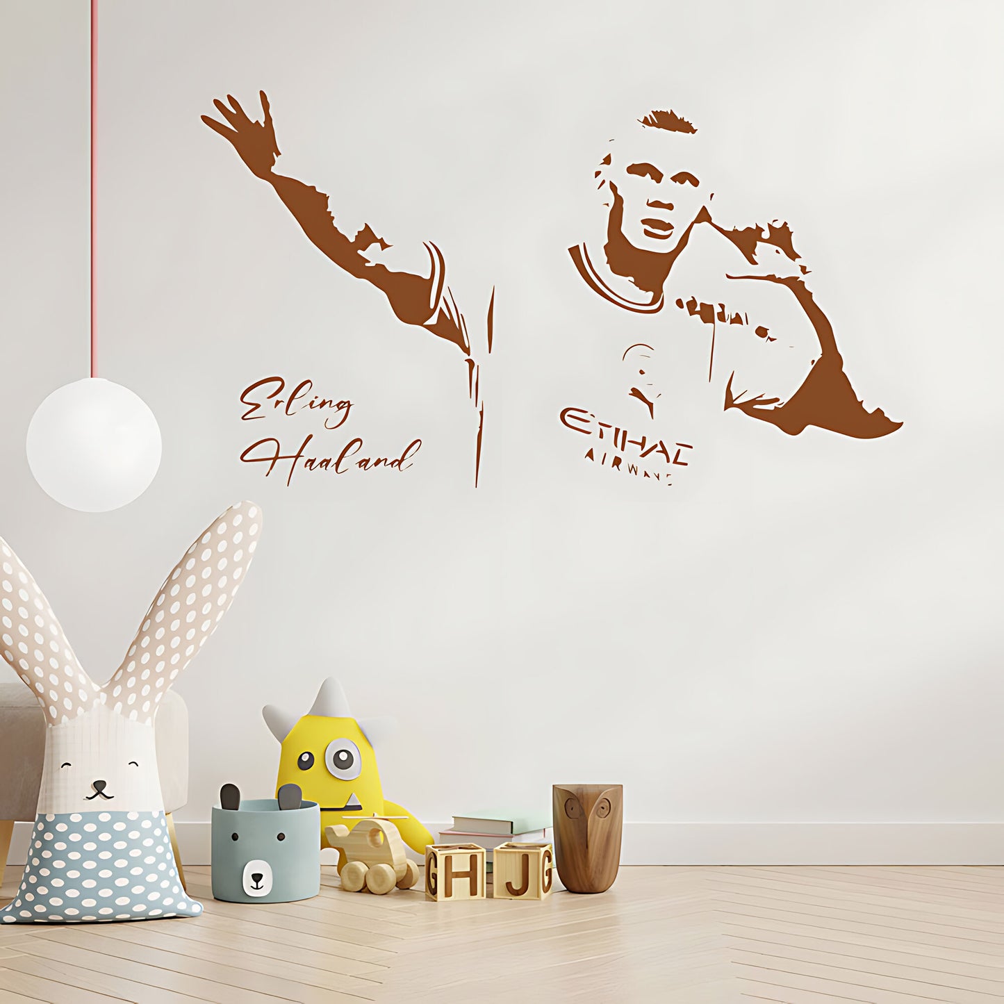 Erling Haaland Wall Sticker – Manchester City Football Player Bedroom Decal