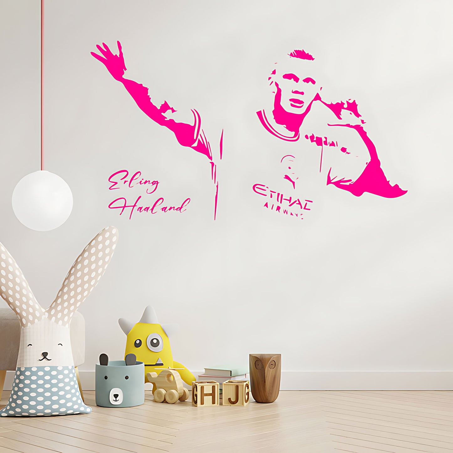 Erling Haaland Wall Sticker – Manchester City Football Player Bedroom Decal