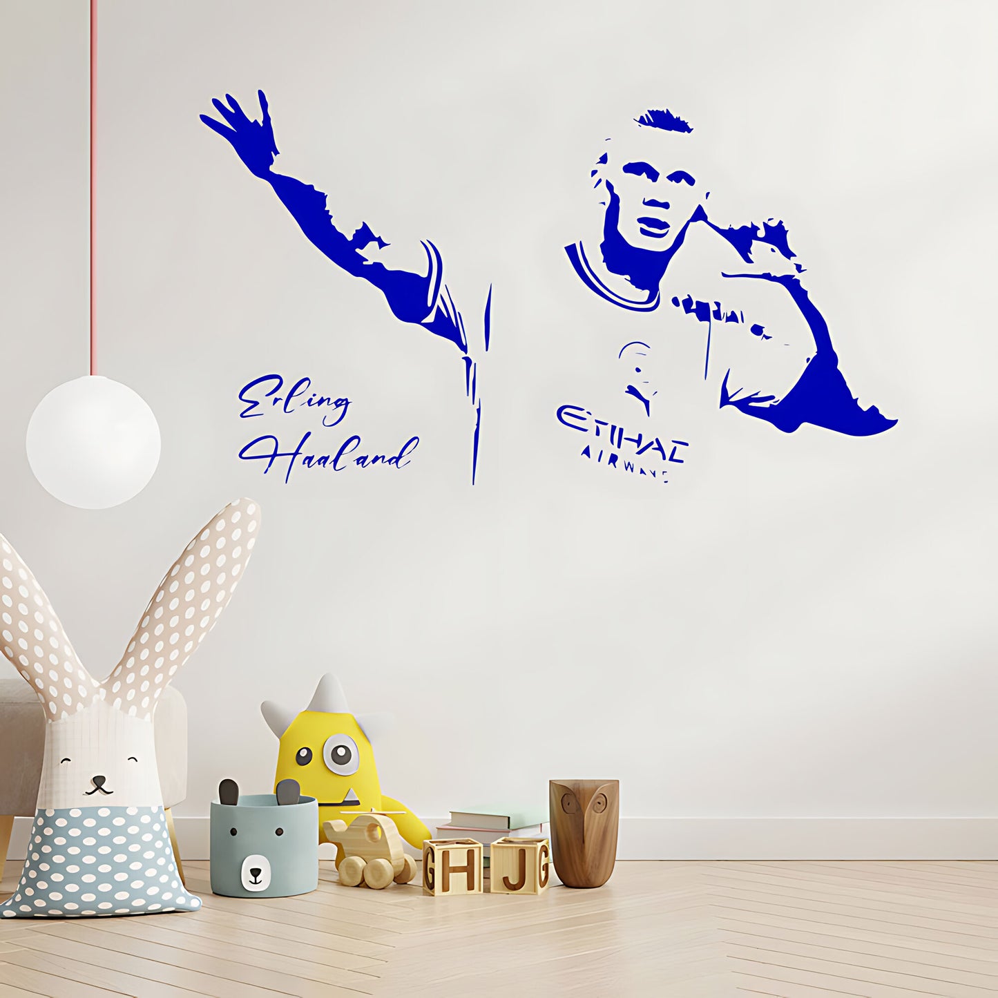 Erling Haaland Wall Sticker – Manchester City Football Player Bedroom Decal