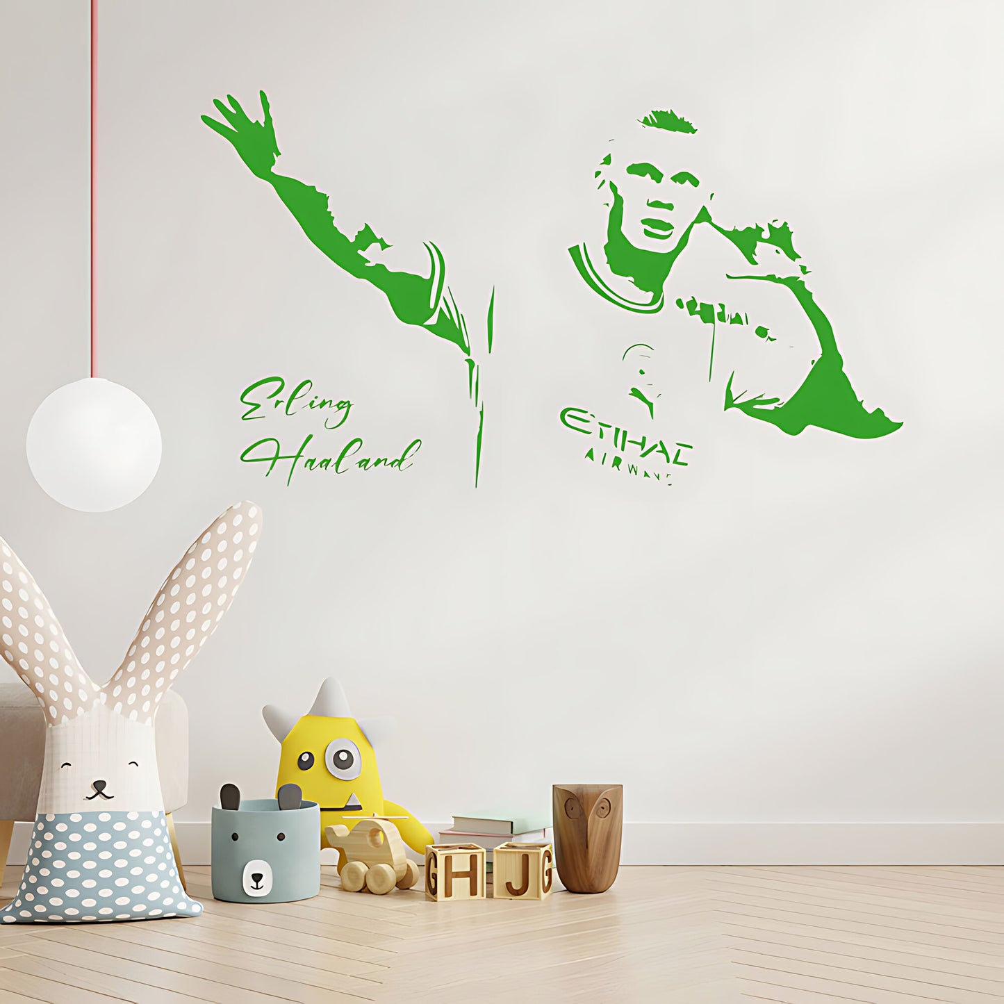 Erling Haaland Wall Sticker – Manchester City Football Player Bedroom Decal