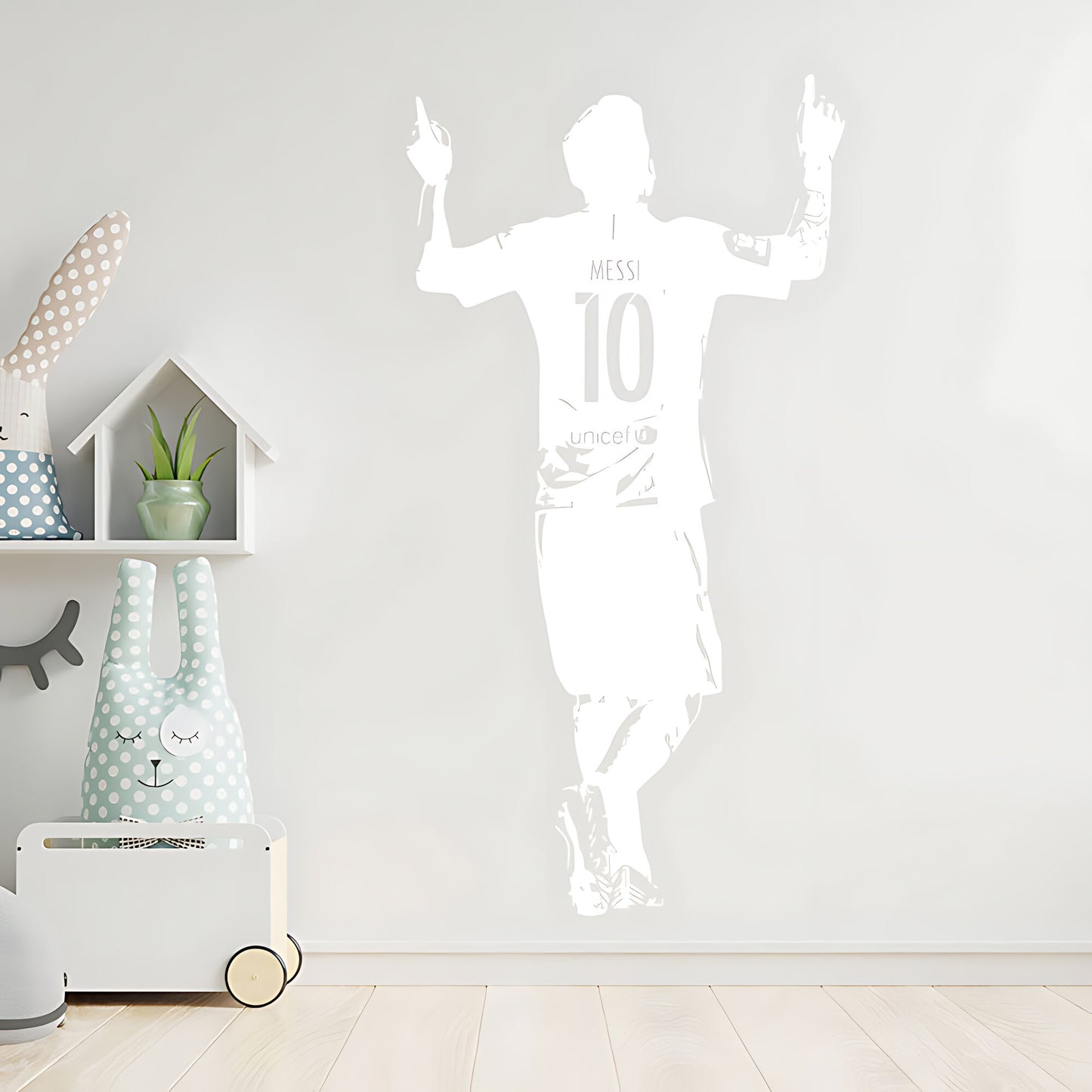 Lionel Messi Wall Sticker – Football Legend Bedroom Vinyl Decal