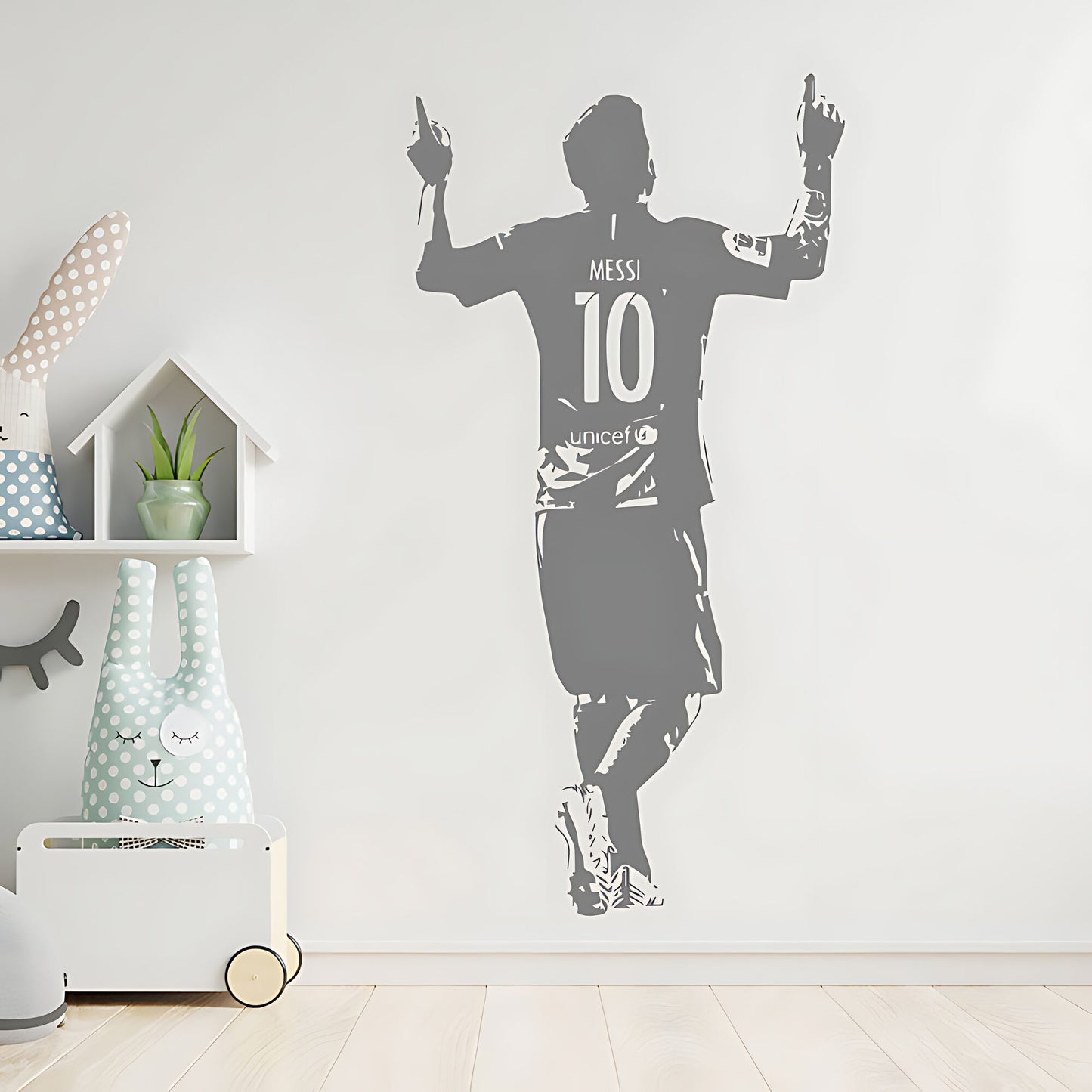 Lionel Messi Wall Sticker – Football Legend Bedroom Vinyl Decal