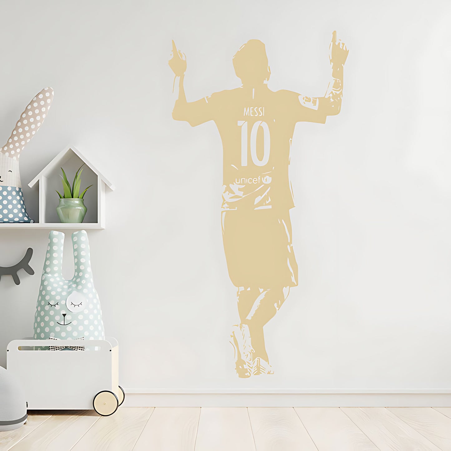 Lionel Messi Wall Sticker – Football Legend Bedroom Vinyl Decal