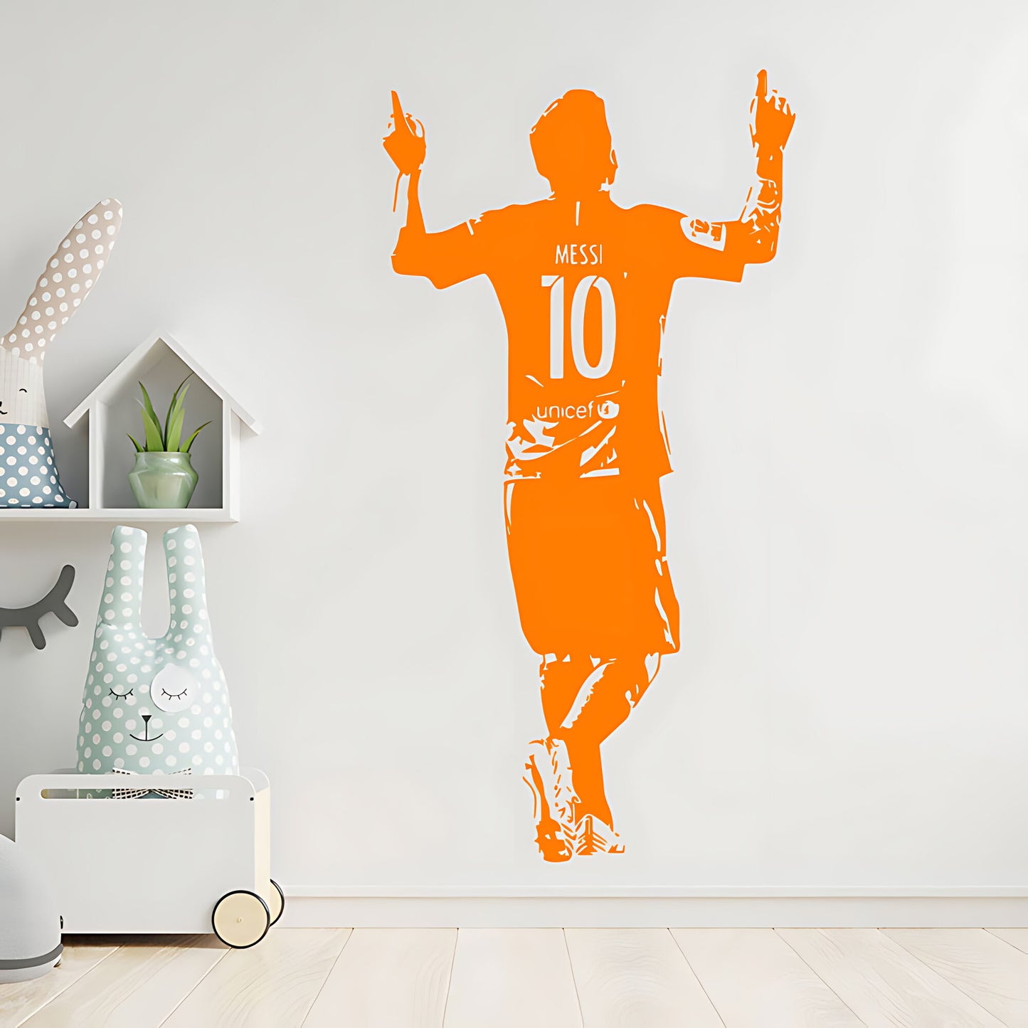 Lionel Messi Wall Sticker – Football Legend Bedroom Vinyl Decal