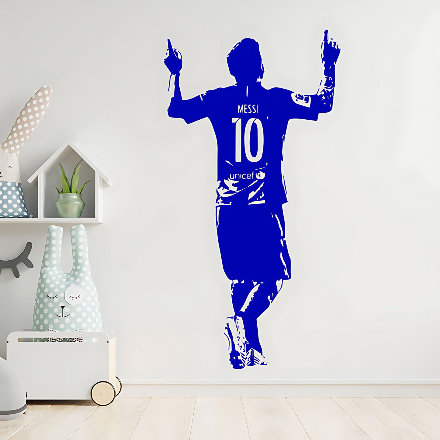 Lionel Messi Wall Sticker – Football Legend Bedroom Vinyl Decal