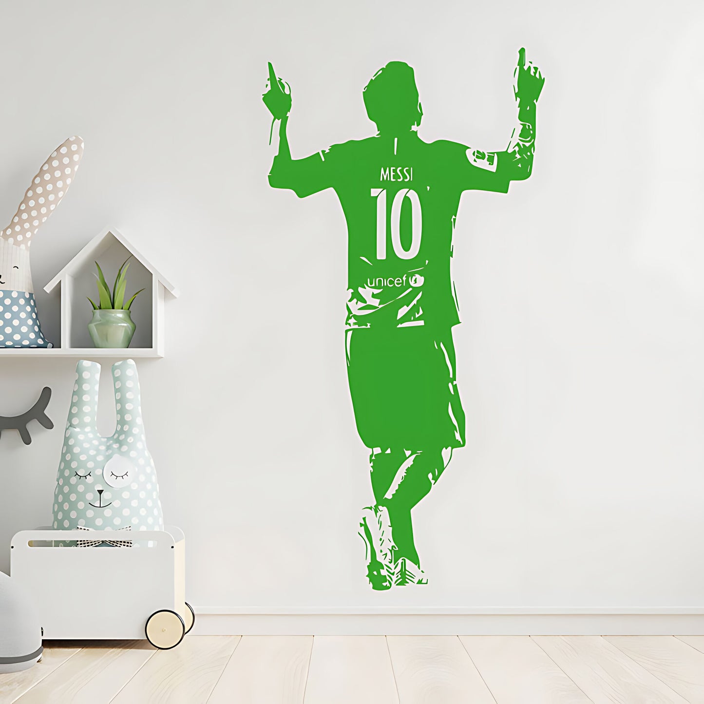Lionel Messi Wall Sticker – Football Legend Bedroom Vinyl Decal