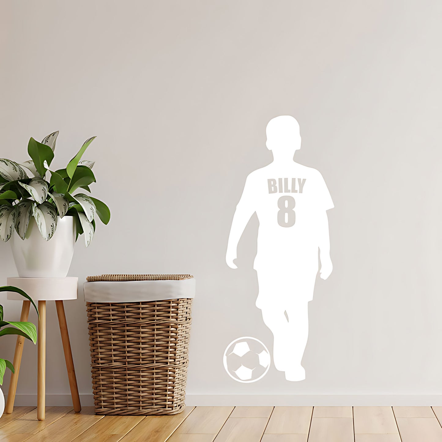 Boys Football Name Wall Sticker