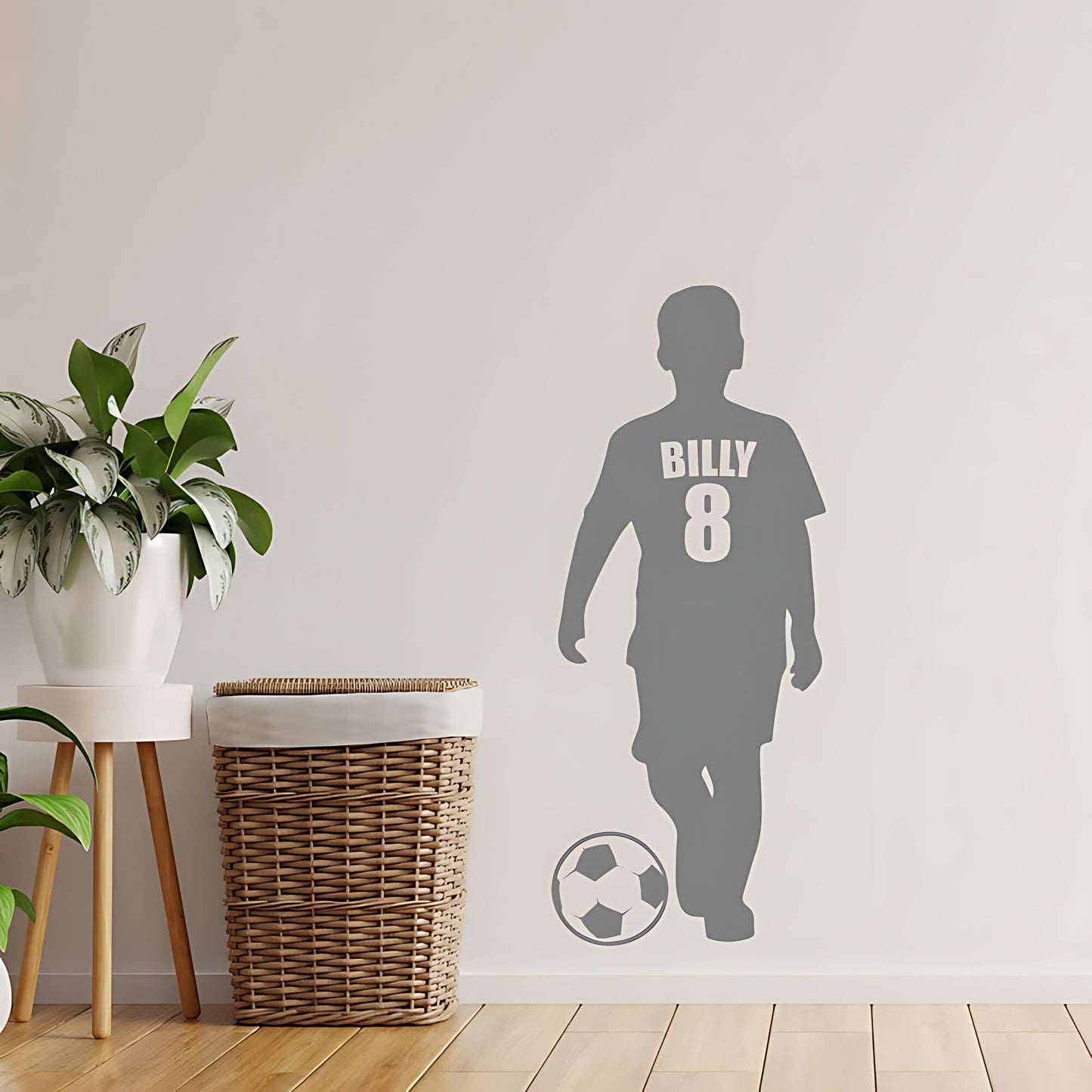 Boys Football Name Wall Sticker