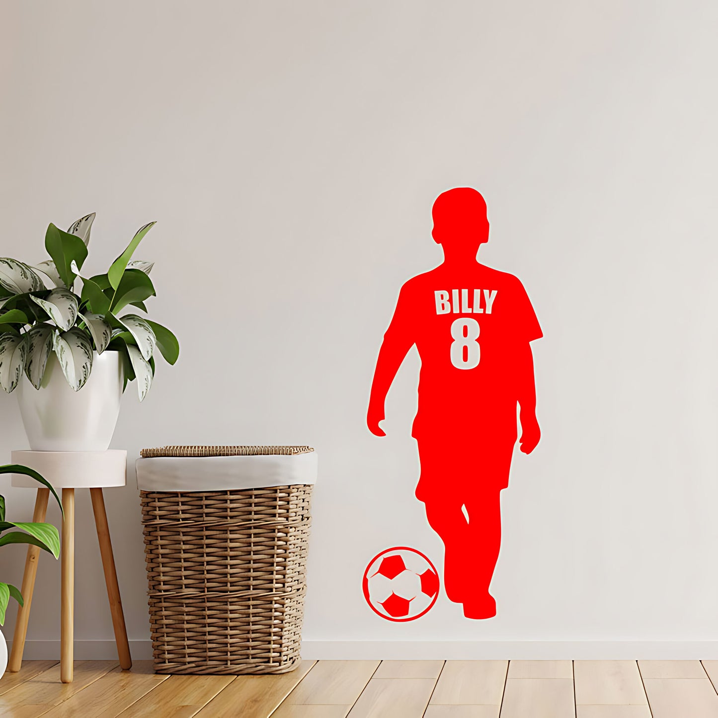 Boys Football Name Wall Sticker