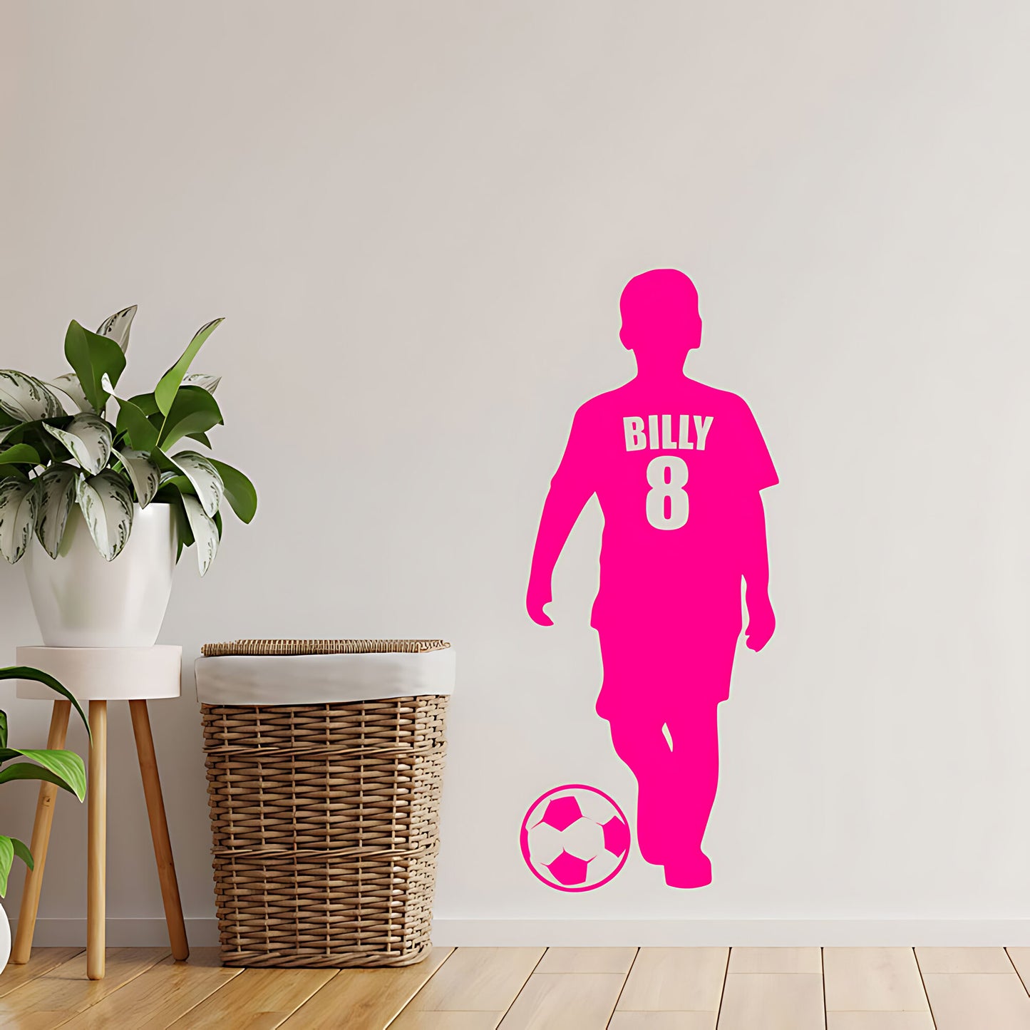 Boys Football Name Wall Sticker