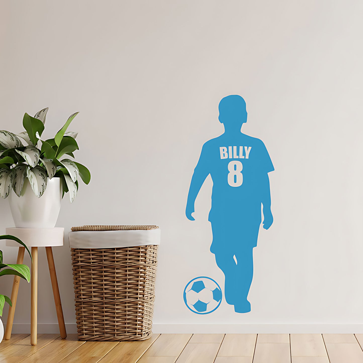 Boys Football Name Wall Sticker
