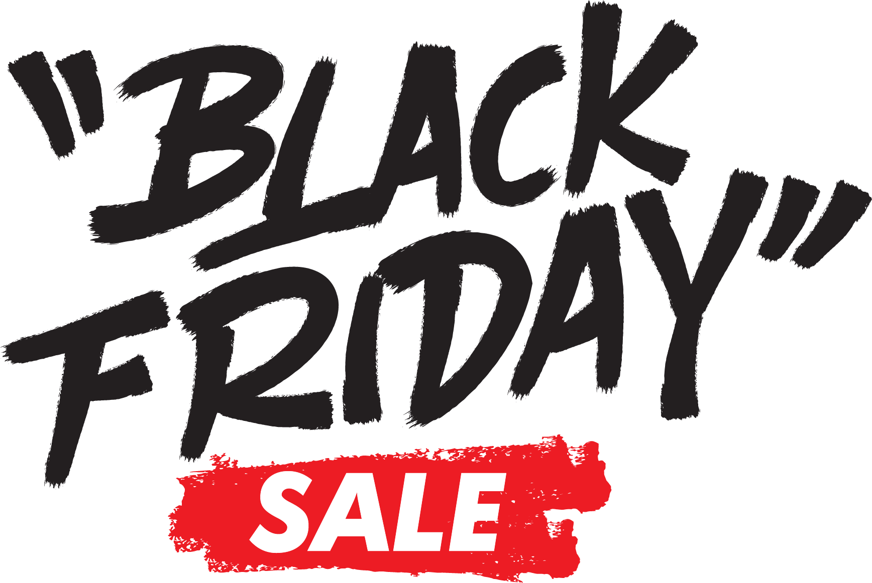 Black Friday Brush Script Sale Window Stickers & Decals