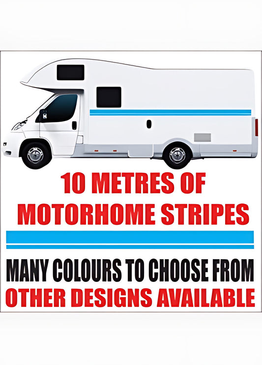 10 Metre Motorhome Stripe Kit – Campervan Vinyl Graphics