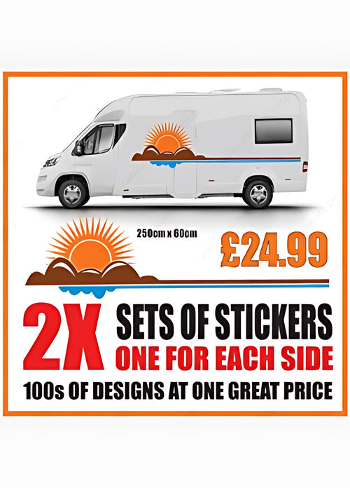 Colour Sunset Caravan Graphics ‚Äì Caravan Side Decals