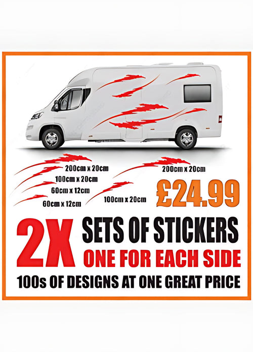 Claw Mark Caravan Side Graphics ‚Äì Caravan Vinyl Decals