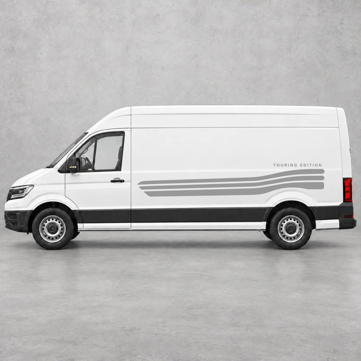 VW Crafter Touring Edition Side Stripes in Grey & Grey