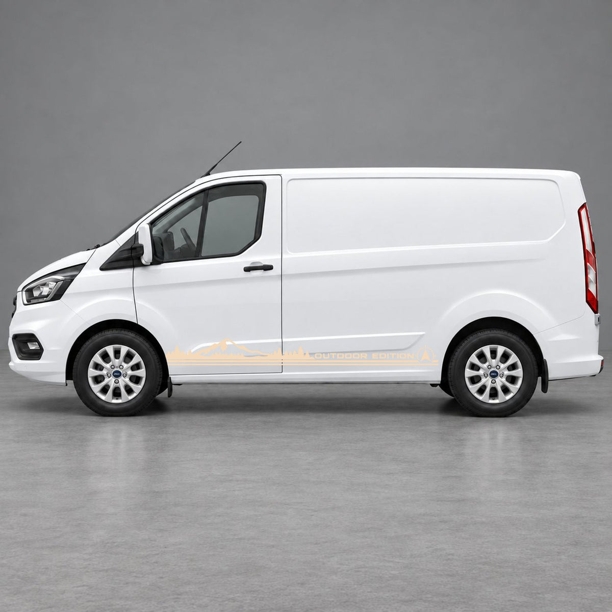 Ford Transit Custom Outdoor Edition Mountain Side Stripes in Beige