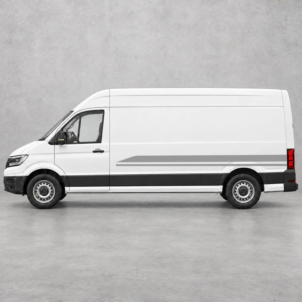 VW Crafter Minimal Twin Lower Side Stripes in Grey