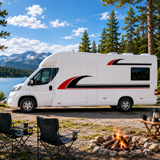Sport Accent Motorhome Graphics – Campervan Side Vinyl Decals