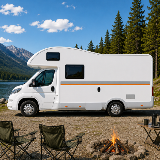 10 Metre Motorhome Side Stripes – Two Tone Campervan Vinyl Kit