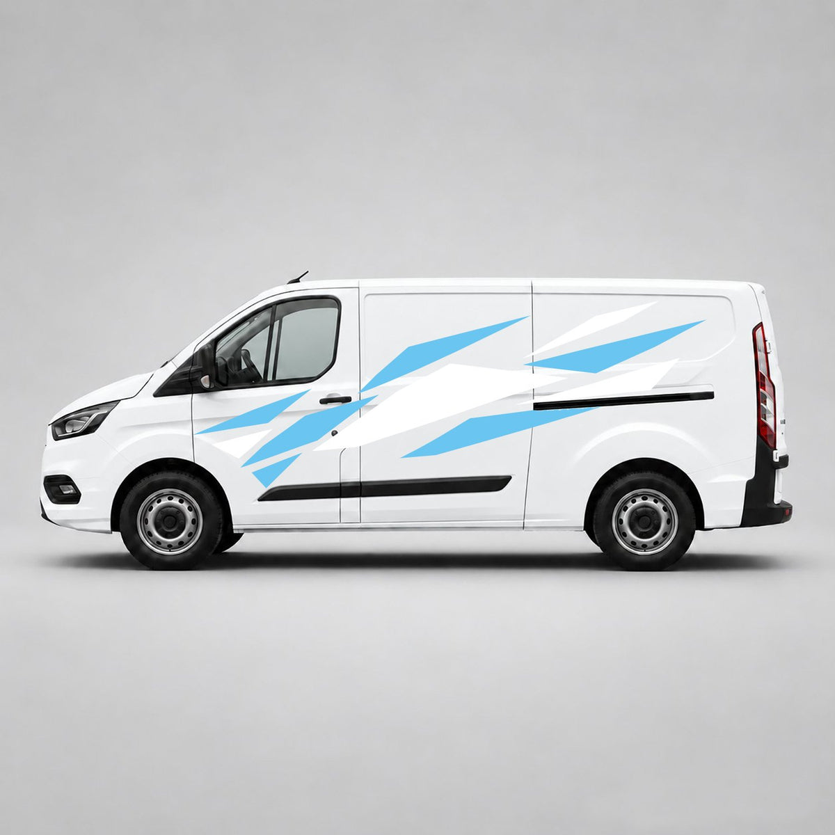White & Light Blue