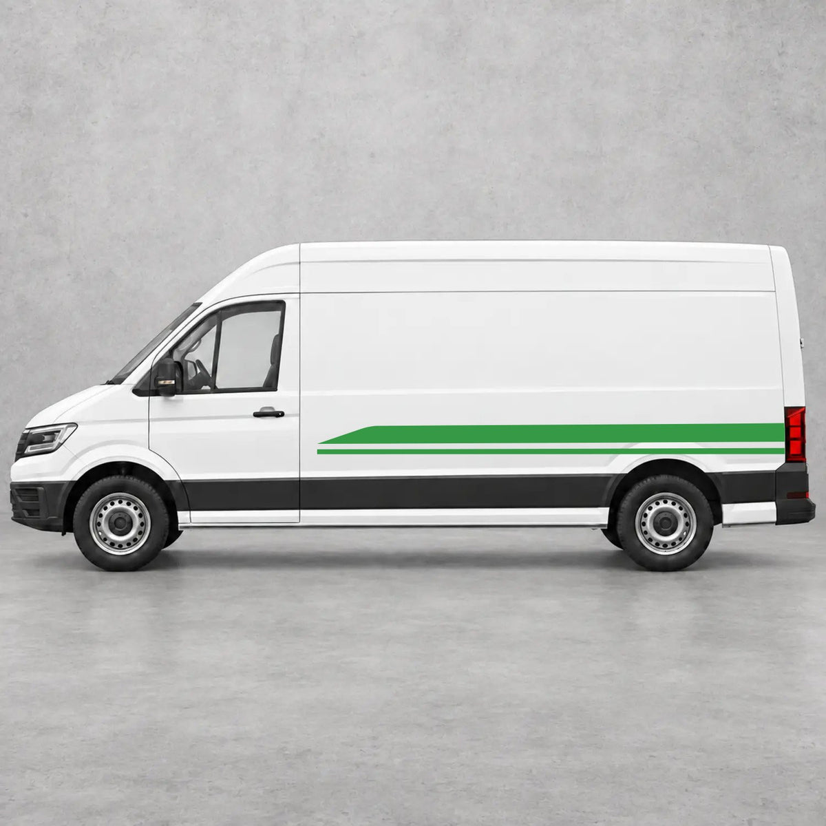 VW Crafter Minimal Twin Lower Side Stripes in Green