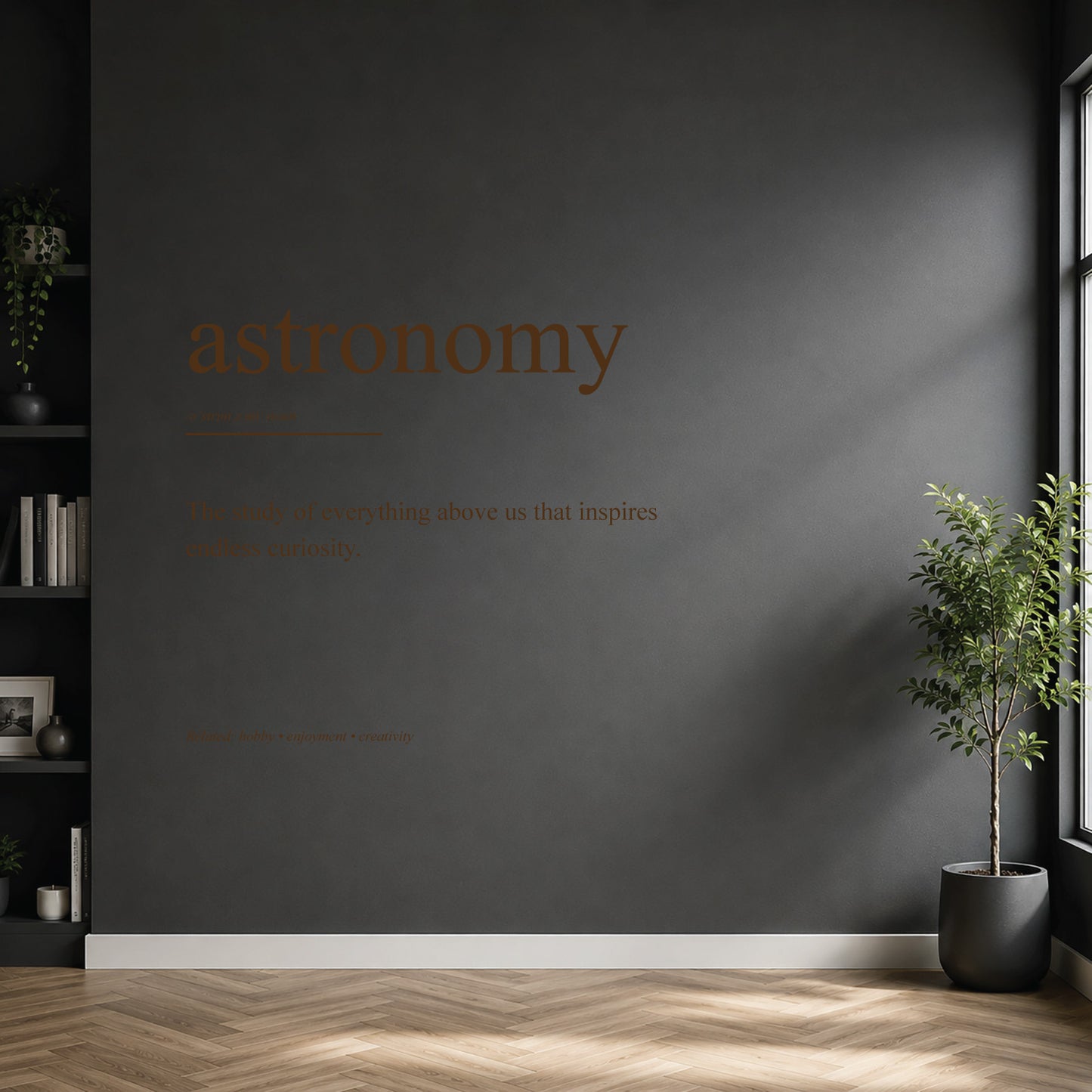 astronomy dictionary definition wall sticker