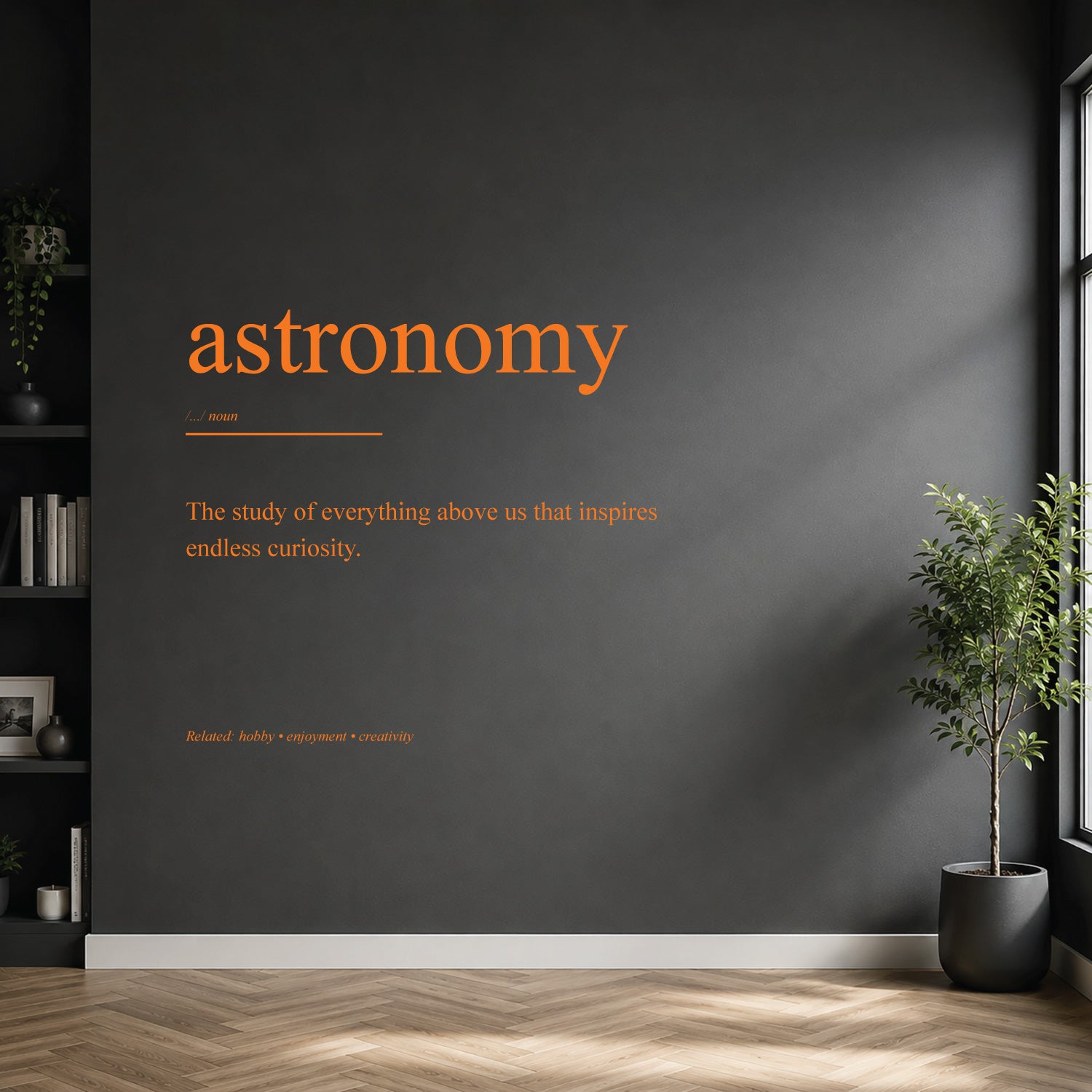 astronomy dictionary definition wall sticker