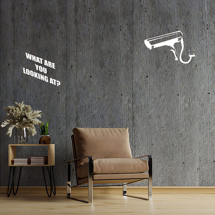 Banksy What You Looking At Wall Sticker ‚Äì Graffiti Art Decal