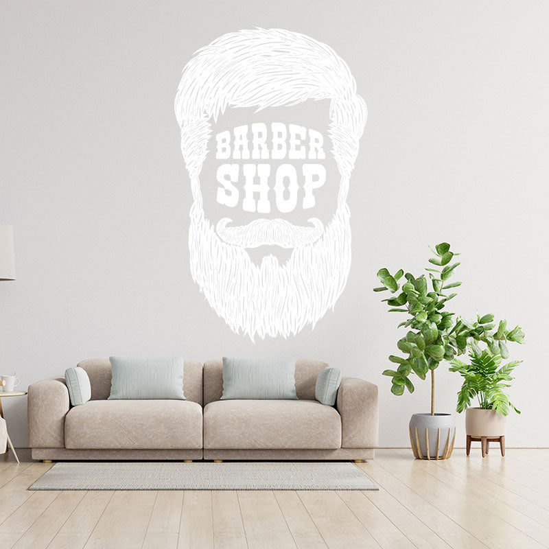 customizable barber shop wall sticker