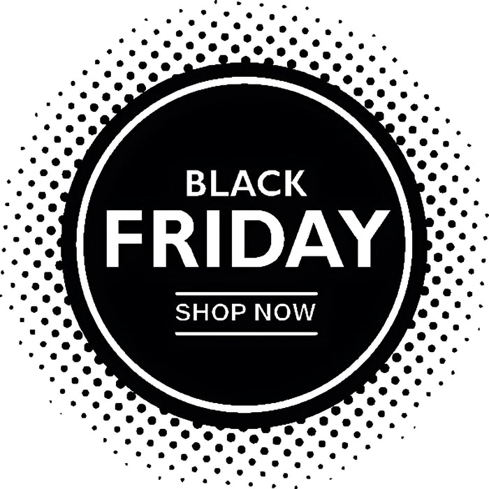 Black Friday Shop Now Circle Window Stickers & Decals