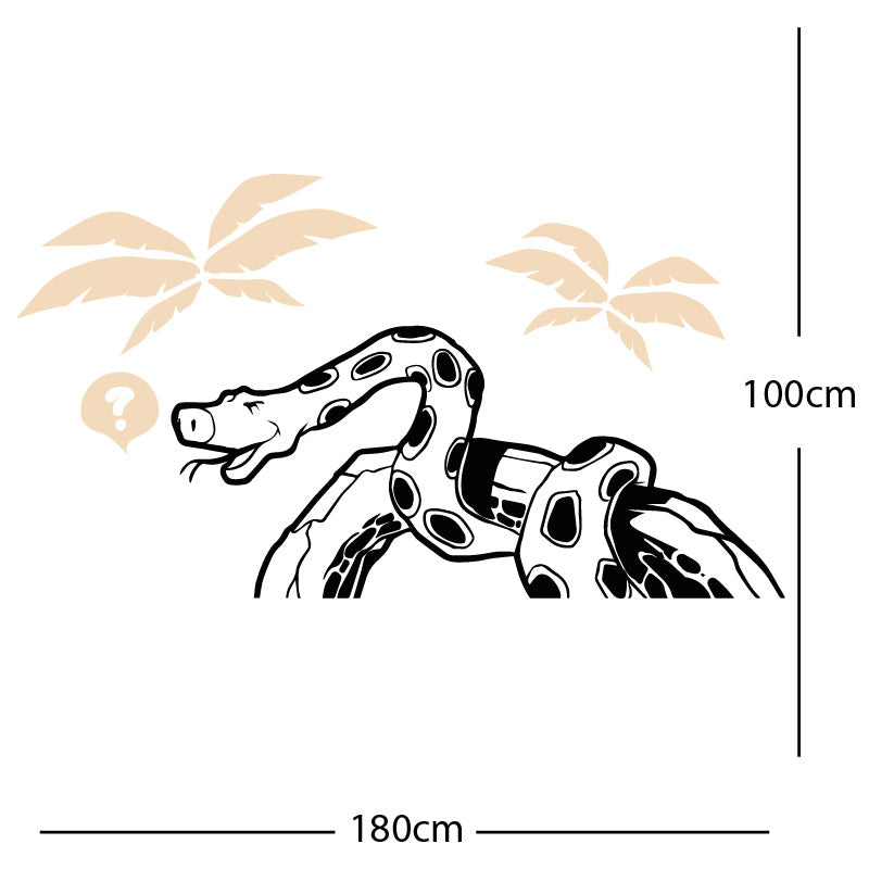 jungle snake wall sticker