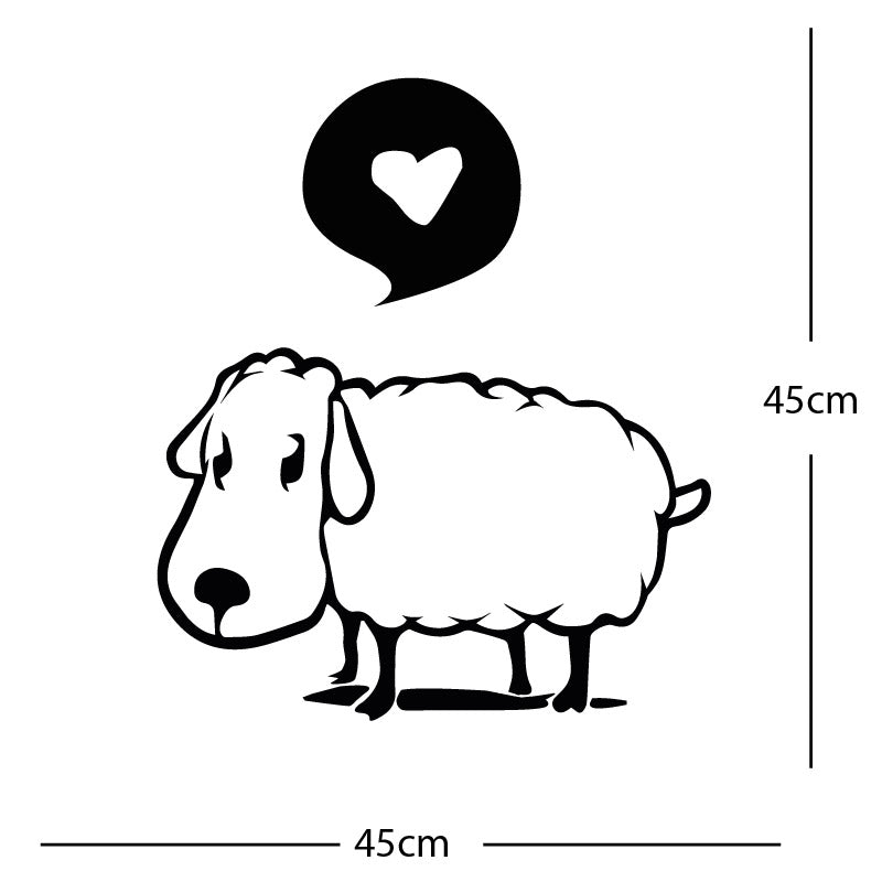 sheep wall sticker