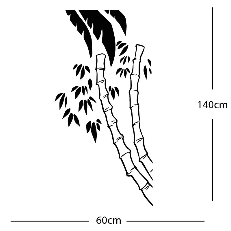 bamboo tree wall sticker