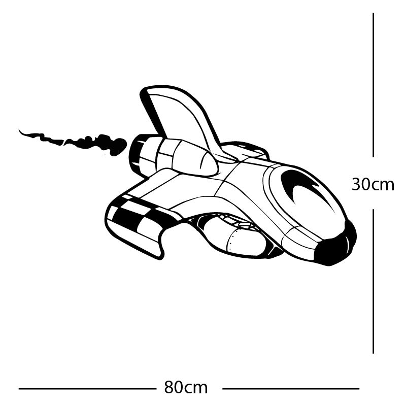 space ship kids space themed rocket wall sticker