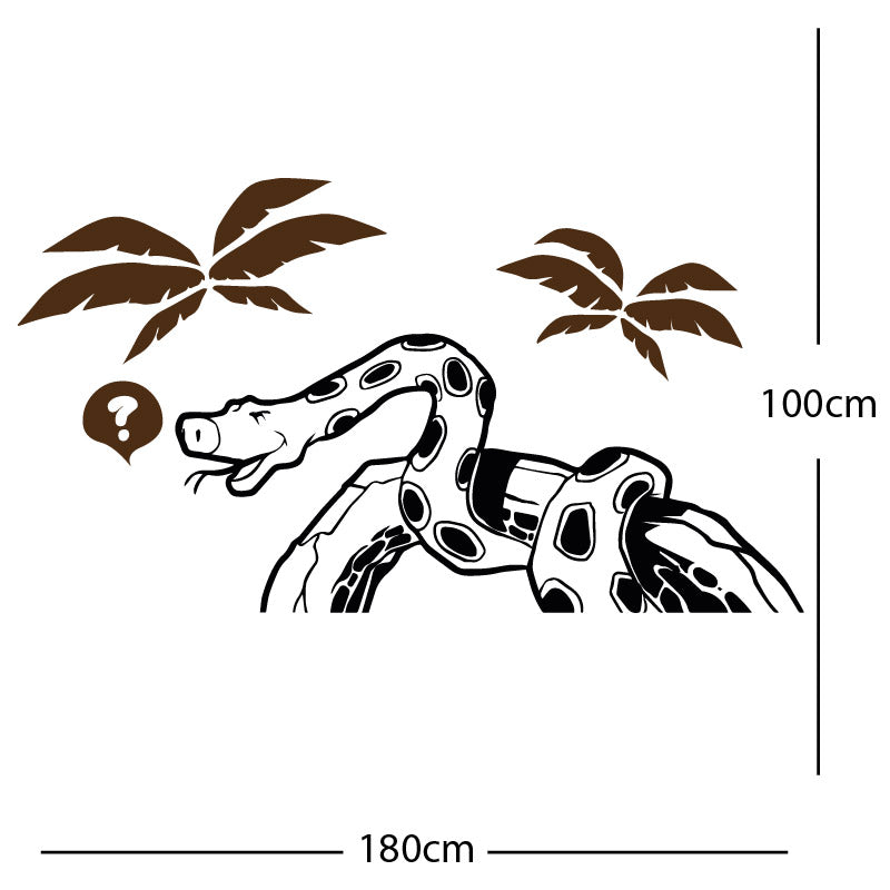 jungle snake wall sticker