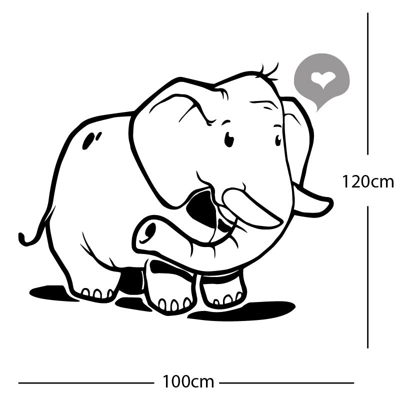 elephant wall sticker