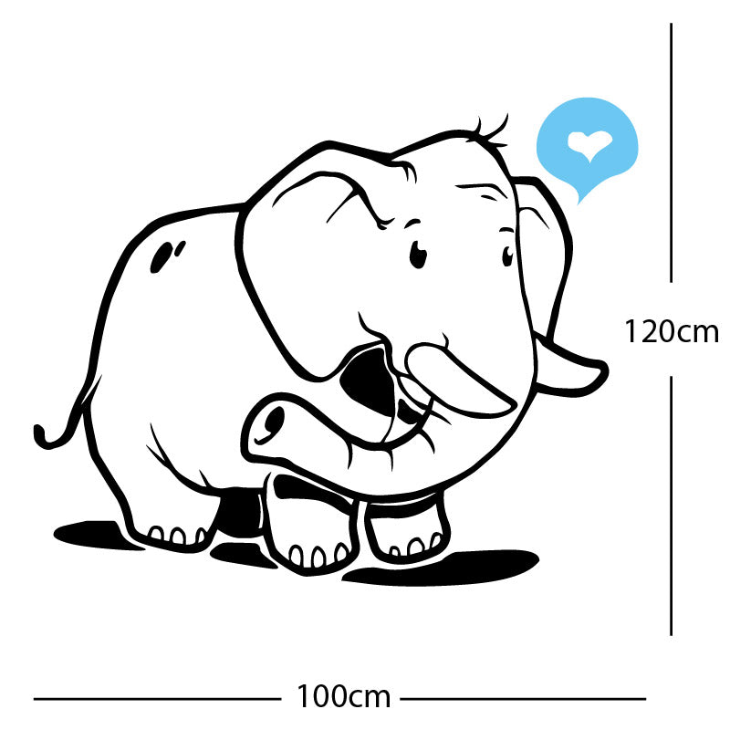 elephant wall sticker