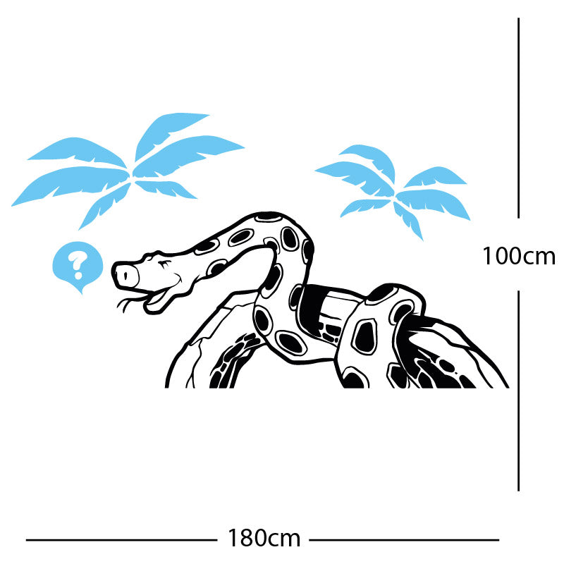 jungle snake wall sticker