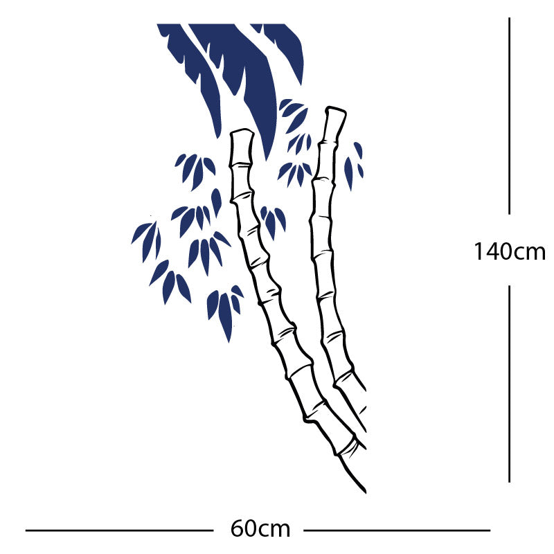 bamboo tree wall sticker