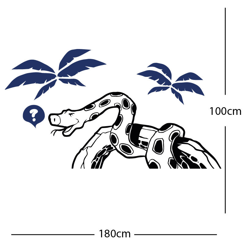 jungle snake wall sticker