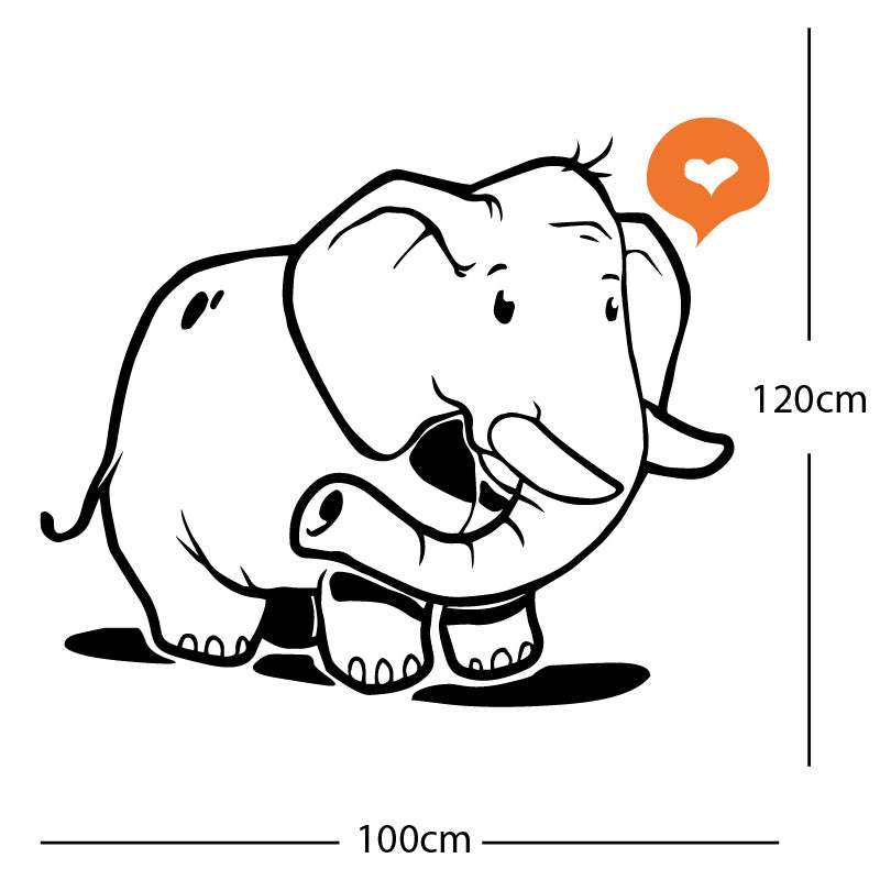 elephant wall sticker