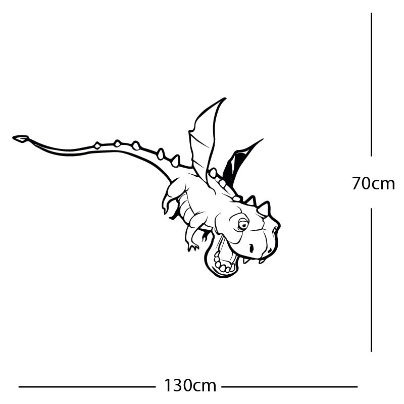 flying dragon decal wall sticker