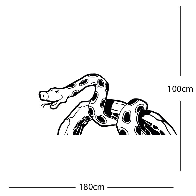 jungle snake wall sticker