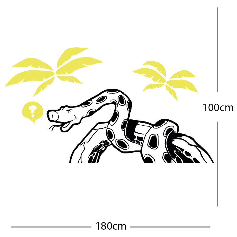 jungle snake wall sticker